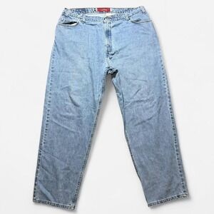 Levi Silver Tab Loose Fit Y2K Wide Leg Light Wash Mens Jean Size 42 (42×32)